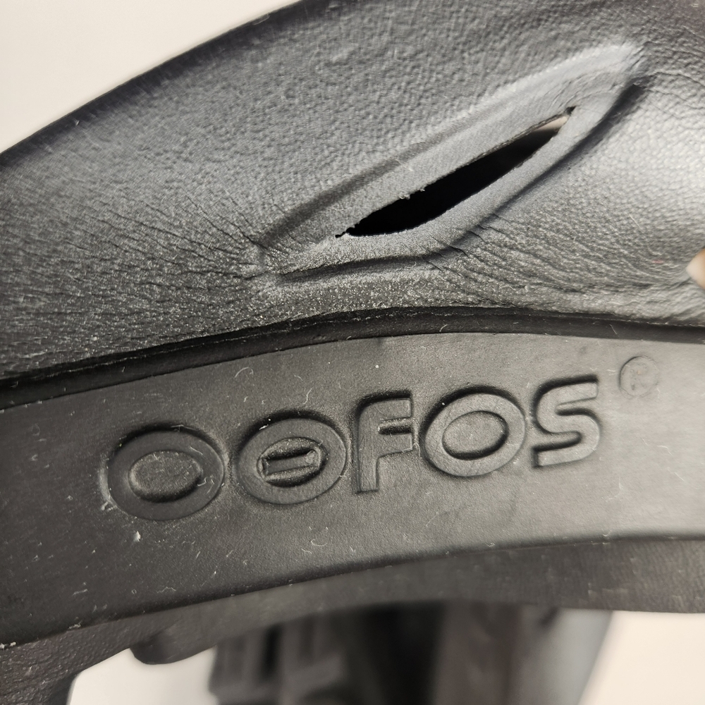 OOFOS Men's Original Sport Sandal Size 13 EU 46 Black Comfort Recovery Shoe - Picture 7 of 10